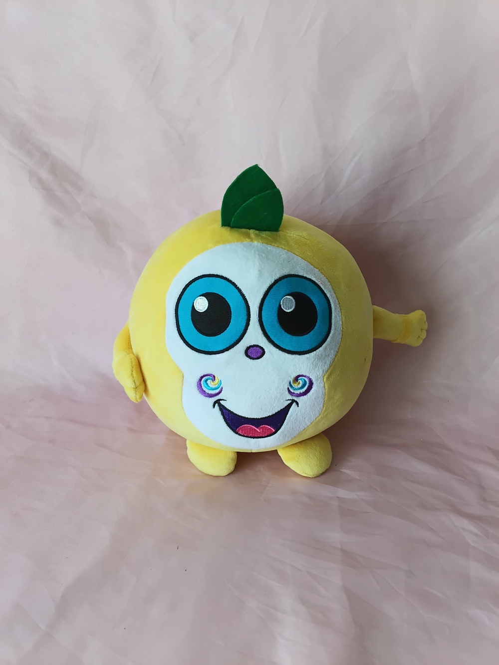 FroCo Yellow Plush Kids Toy with Big Blue Eyes - Playful Fruit Character